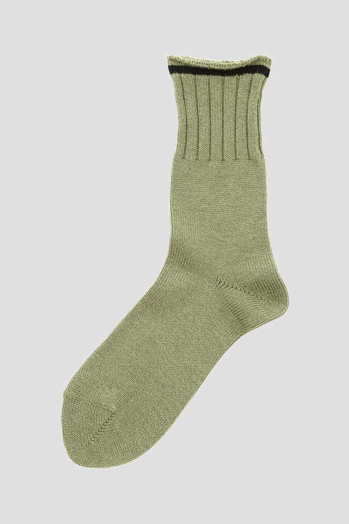 ROLLED EDGE COTTON WOOL SOCK