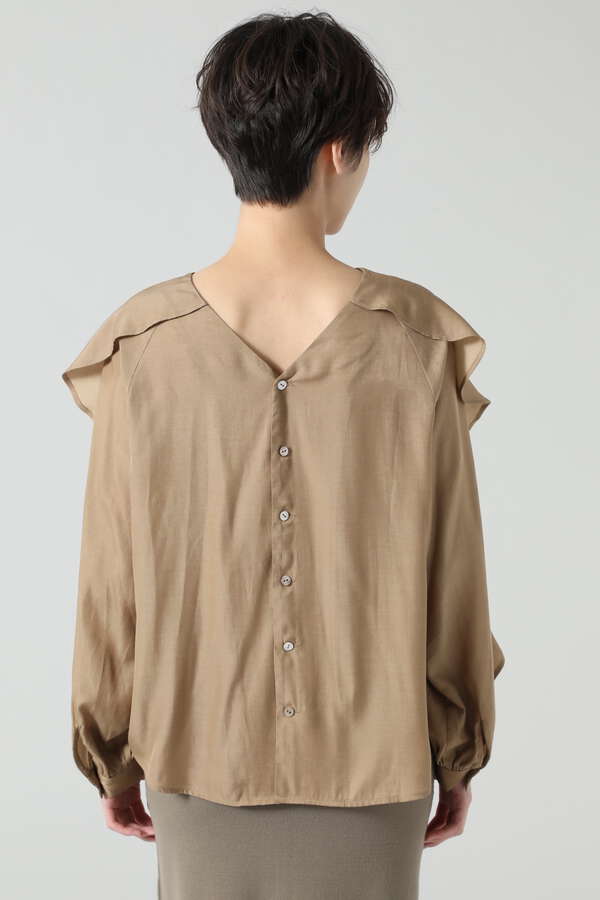 Rose Bud 袖フリルブラウス ホワイト ベージュ オレンジ 公式通販 レディースファッションのrose Bud Online Store