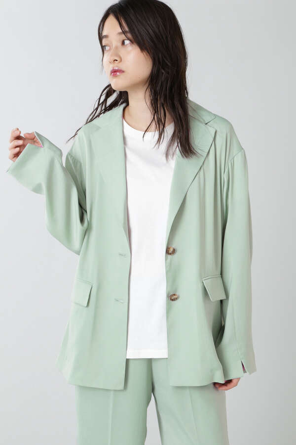 Rose Bud サテンジャケット ブルー ライトグリーン 公式通販 レディースファッションのrose Bud Online Store