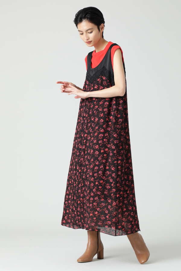 Creolme ダークフラワーワンピース ブラック イエロー 公式通販 レディースファッションのrose Bud Online Store