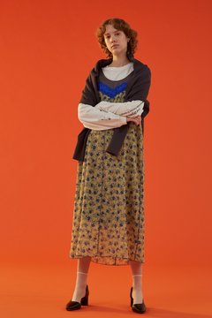 Creolme ダークフラワーワンピース ブラック イエロー 公式通販 レディースファッションのrose Bud Online Store