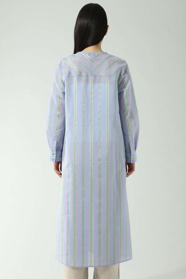 Rose Bud シアーストライプシャツワンピース ベージュ パープル 公式通販 レディースファッションのrose Bud Online Store