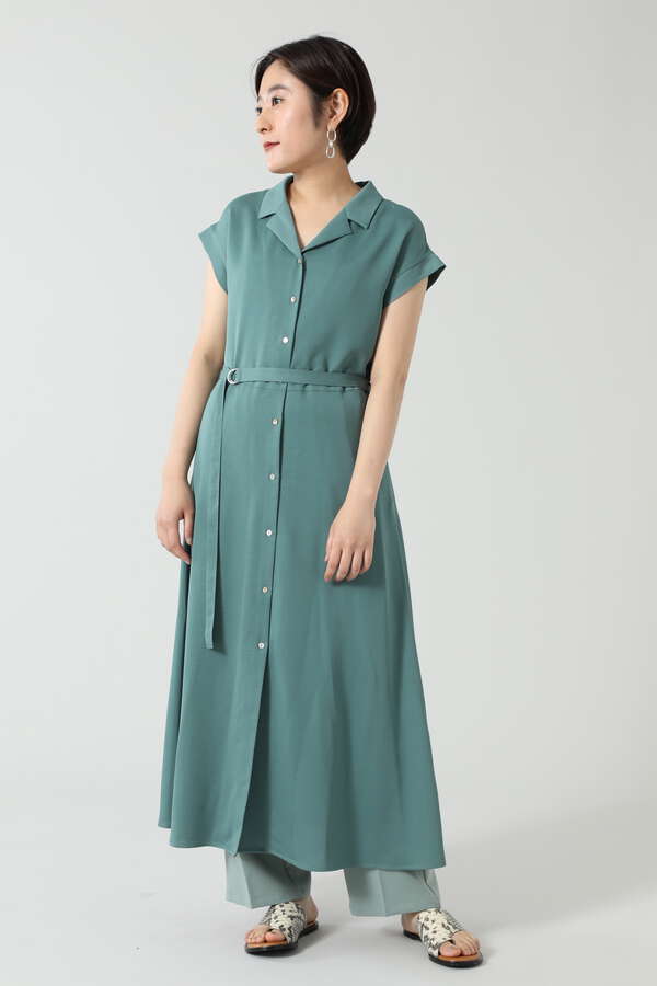 Rose Bud 開襟シャツワンピース ブラック ブラウン グリーン 公式通販 レディースファッションのrose Bud Online Store