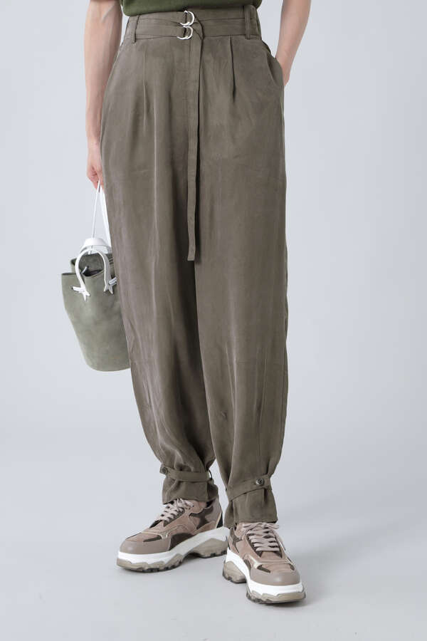 Rose Bud 裾絞りディテールパンツ ブラウン グリーン 公式通販 レディースファッションのrose Bud Online Store