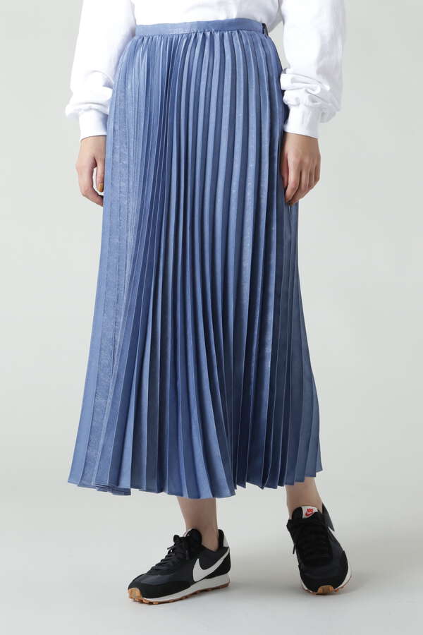 【ROSE BUD】シャイニープリーツスカート (ベージュ・ブルー・ゴールド・カーキ) | 【公式通販】レディースファッションのROSE