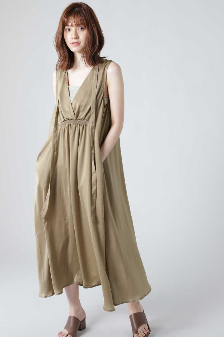 Rose Bud ノースリーブサテンワンピース ベージュ カーキ 公式通販 レディースファッションのrose Bud Online Store Rose Bud ノースリーブサテンワンピース ベージュ カーキ 公式通販 レディースファッションのrose Bud Online Store