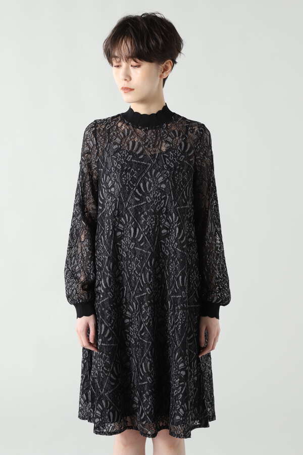 Rose Bud 総柄レースワンピース ブラック ネイビー 公式通販 レディースファッションのrose Bud Online Store