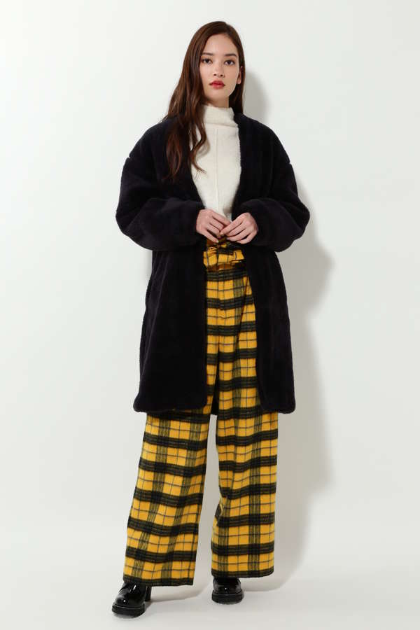 Rose Bud フェイクファーコート ネイビー 公式通販 レディースファッションのrose Bud Online Store