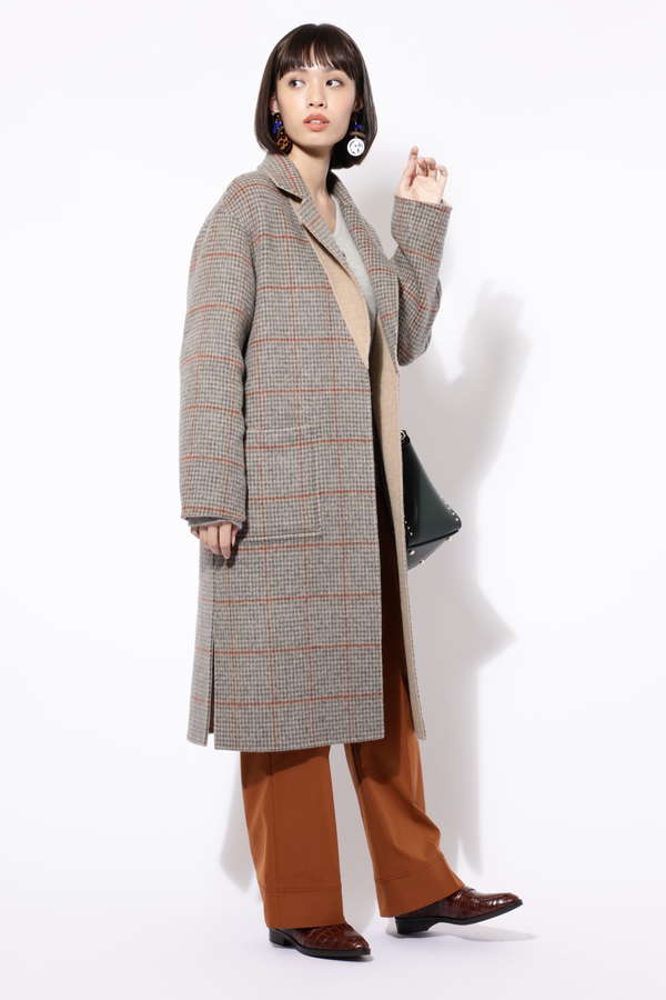 [and GIRL12月号掲載]リバーシブルチェスターコート