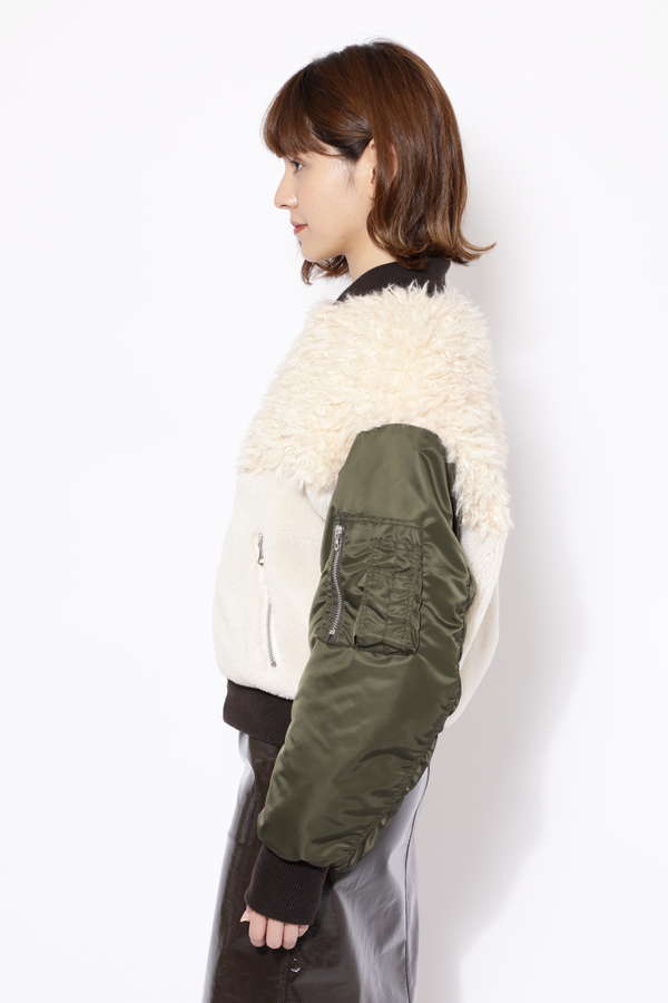 Creolme Ginza11月号掲載 ボアma 1 カーキ 公式通販 レディースファッションのrose Bud Online Store