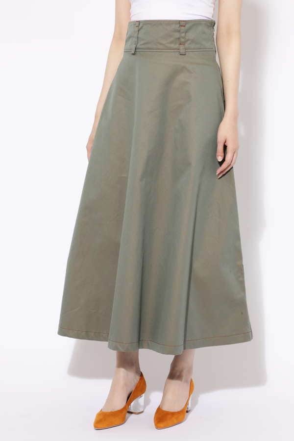 【mici】ハイウエストロングスカート (ブラック・ライトグリーン) | 【公式通販】レディースファッションのROSE BUD ONLINE