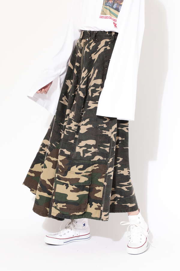 Creolme Ginza11月号掲載 カモフラスカート カーキ 公式通販 レディースファッションのrose Bud Online Store