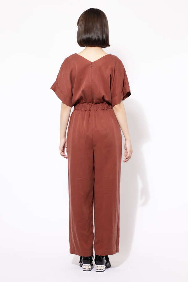 Rose Bud ダブルボタンvネックコンビネゾン ブラック ブラウン 公式通販 レディースファッションのrose Bud Online Store