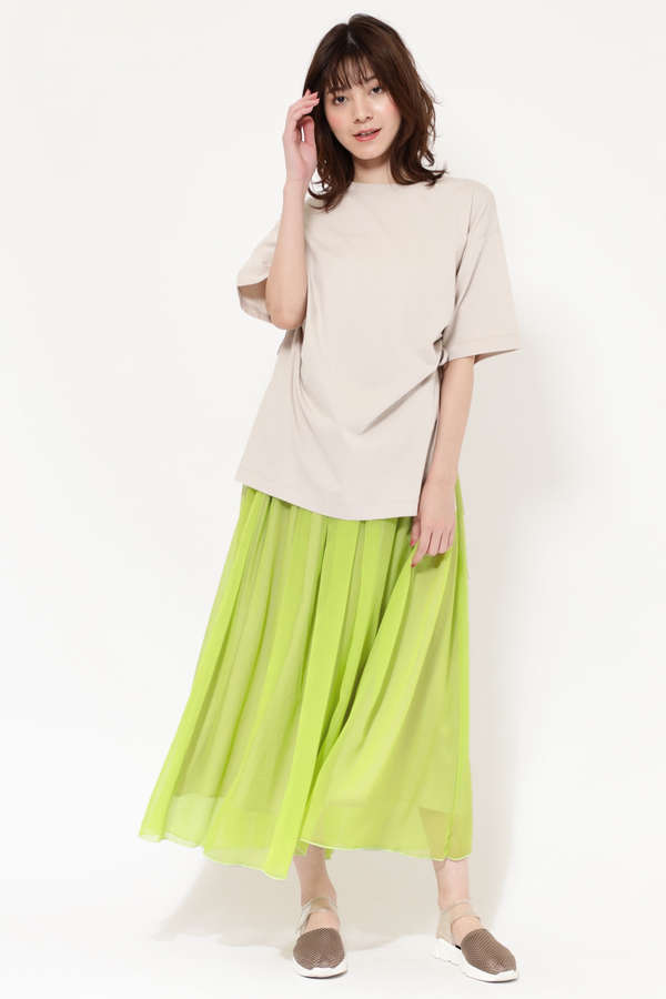 【ROSE BUD】Tシャツ&スカートセットアップ (グレー・ホワイト・ベージュ) | 【公式通販】レディースファッションのROSE BUD