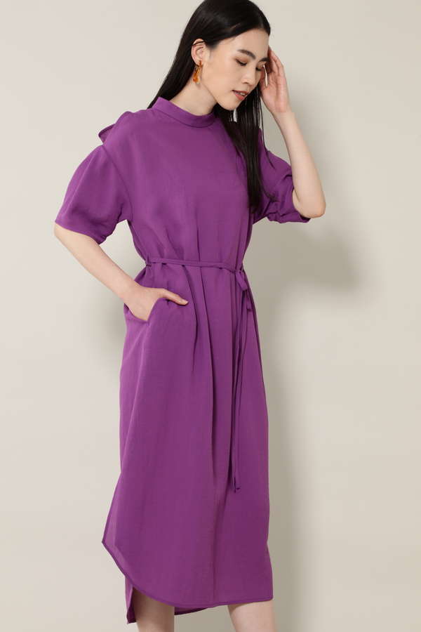 Rose Bud 肩スリットハイネックワンピース ブラック ブラウン パープル 公式通販 レディースファッションのrose Bud Online Store