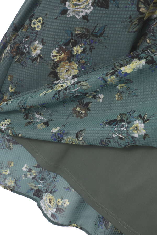 Rose Bud 花柄スタンドネックワンピース ブラウン カーキ 公式通販 レディースファッションのrose Bud Online Store