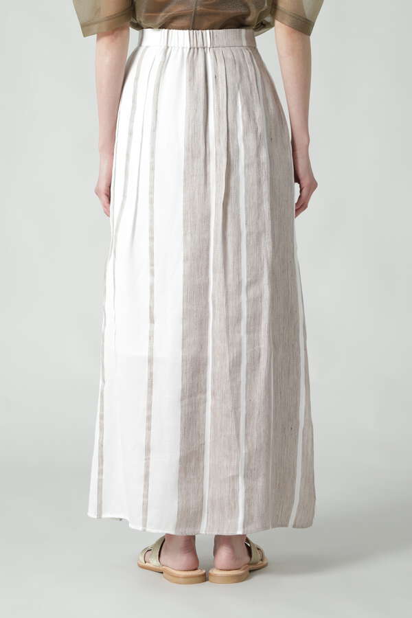 5 Knot マルチストライプ柄スカート ベージュ 公式通販 レディースファッションのrose Bud Online Store