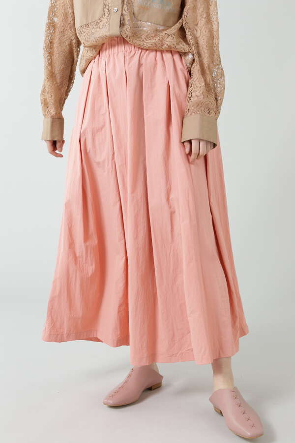 Okiraku Rose Bud ギャザーロングスカート ブラック ピンク 公式通販 レディースファッションのrose Bud Online Store