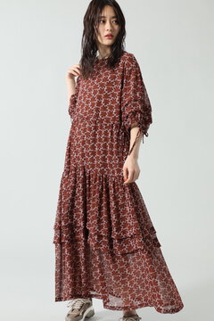 Okiraku Rose Bud ギャザースリーブワンピース ピンク ライトグリーン 公式通販 レディースファッションのrose Bud Online Store