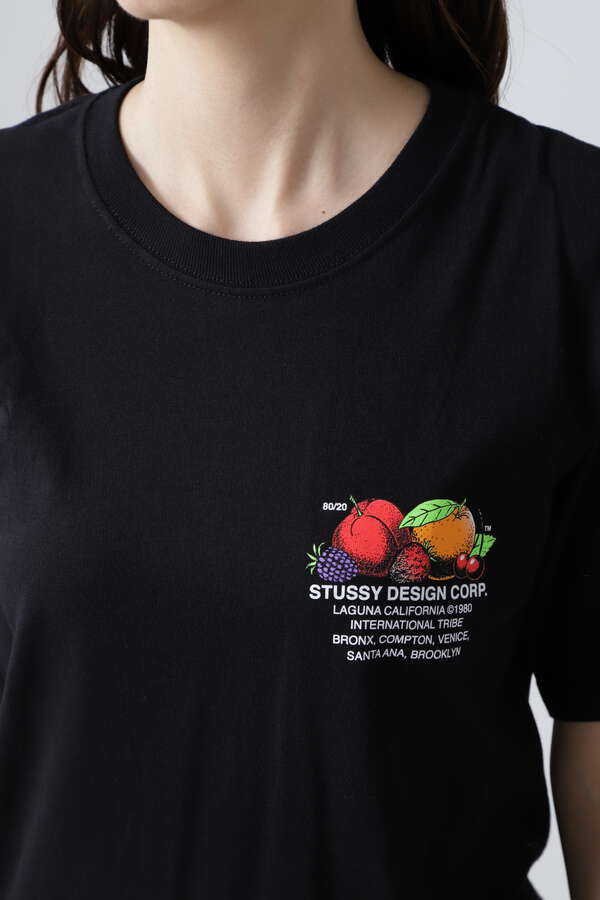 Stussy フレッシュフルーツtシャツ ブラック 公式通販 レディースファッションのrose Bud Online Store