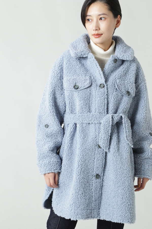 Urbancode ボアジャケットブルゾン ホワイト ブルー 公式通販 レディースファッションのrose Bud Online Store