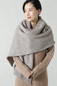 Tweed Mill ニットマフラー ホワイト グリーン 公式通販 レディースファッションのrose Bud Online Store