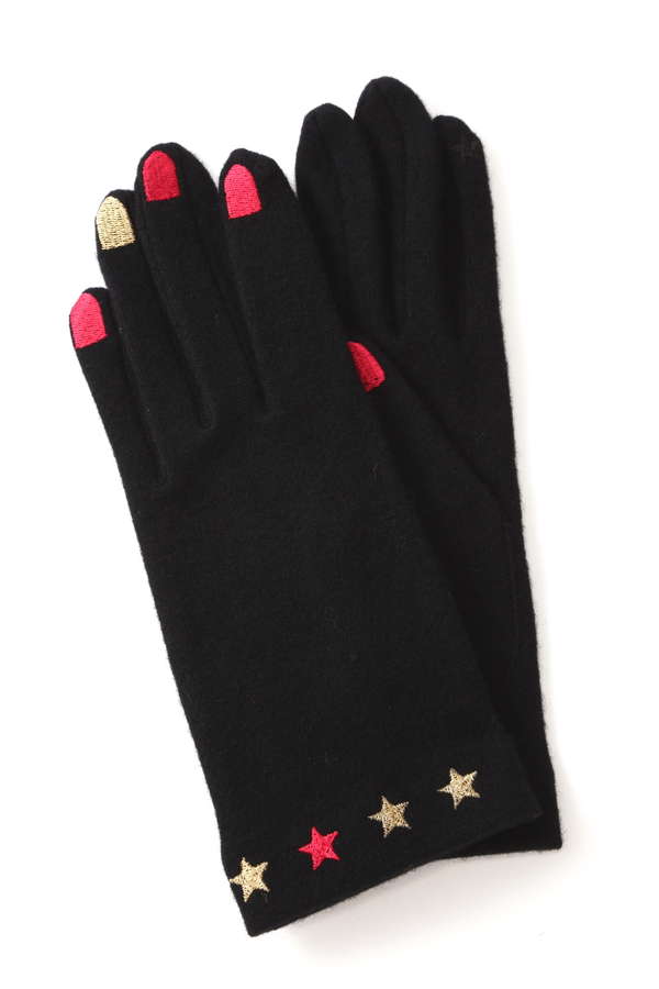Vincent Pradier ネイルデザイングローブ ブラック レッド 公式通販 レディースファッションのrose Bud Online Store