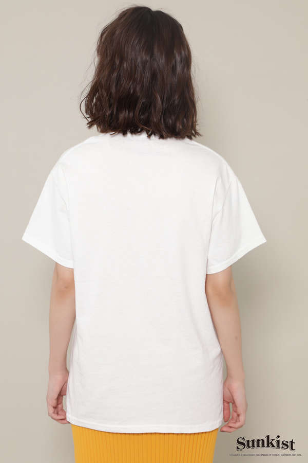 SunkistロゴプリントTシャツ