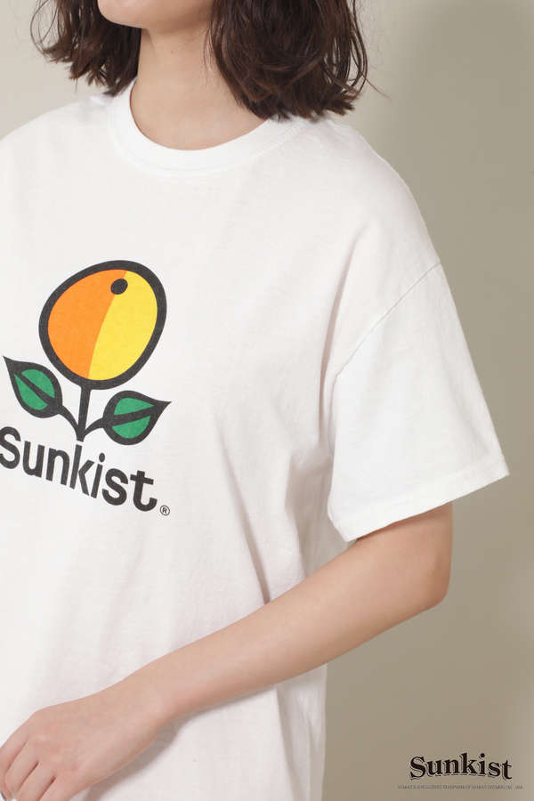 SunkistロゴプリントTシャツ