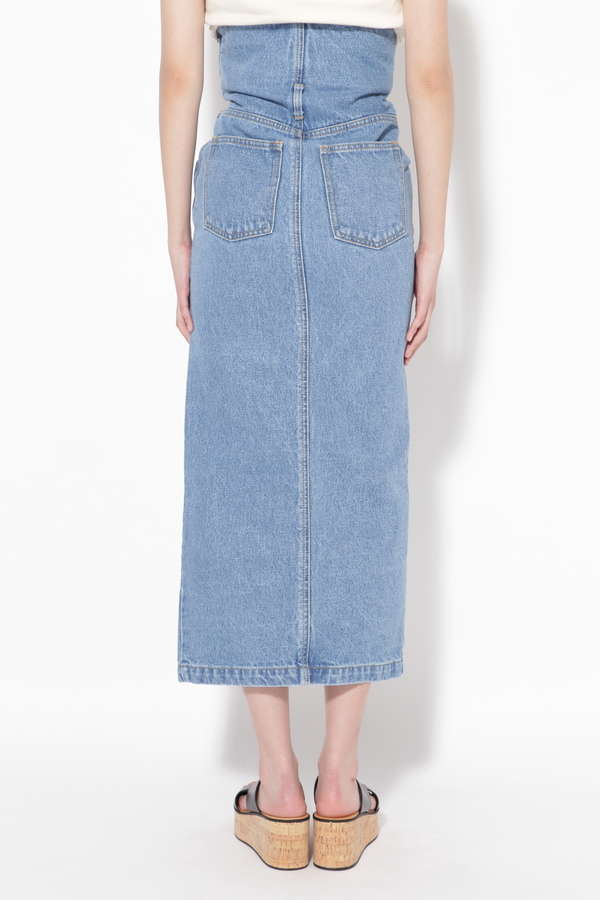 Pony Stone ハイウエストデニムスカート ブルー 公式通販 レディースファッションのrose Bud Online Store