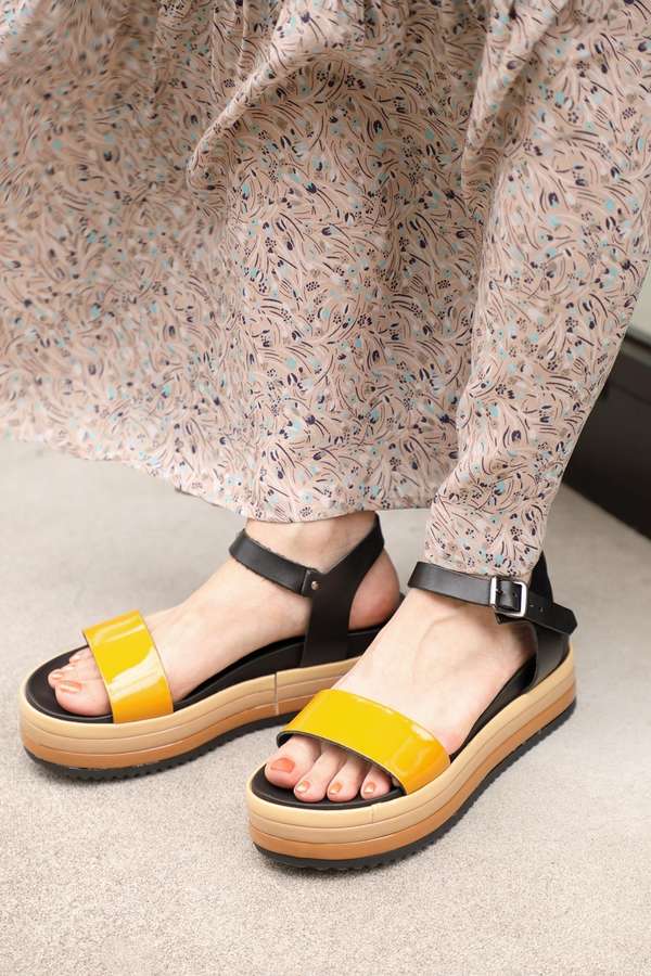 Sapore Di Mare 6月号mini掲載 プラットフォームサンダル イエロー ピンク 公式通販 レディースファッションのrose Bud Online Store