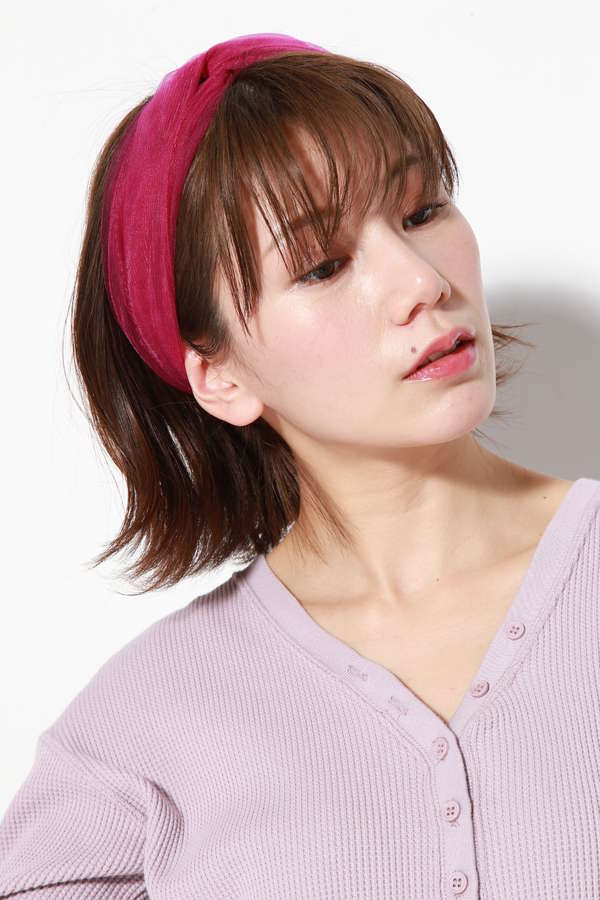 Infielder Design チュールヘアバンド ブラック パープル 公式通販 レディースファッションのrose Bud Online Store