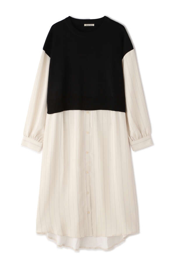 Rose Bud ニットベストレイヤード風ワンピース ブラック ブラウン 公式通販 レディースファッションのrose Bud Online Store