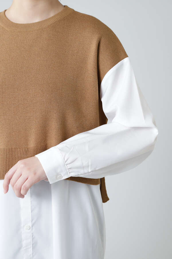 Rose Bud ニットベストレイヤード風ワンピース ブラック ブラウン 公式通販 レディースファッションのrose Bud Online Store