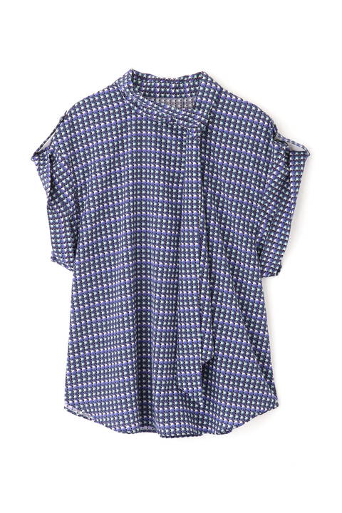 【先行予約 6月下旬-7月上旬入荷予定】《Ele NB》Circle Print ブラウス