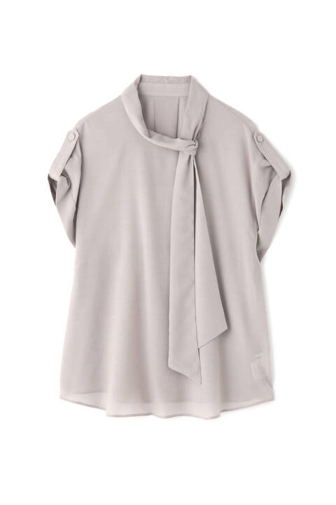 キュプラコットンハイツイストボイルブラウス
