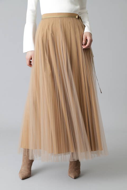 タイプライター２ＷＡＹプリーツロングスカート