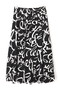 【先行予約 6月下旬-7月上旬入荷予定】《Ele NB》Cursive Print スカート