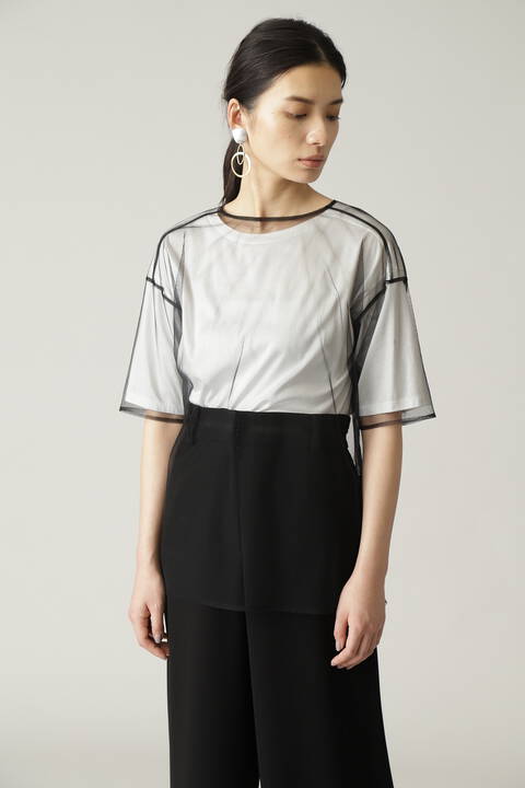 チュールＴカットソー