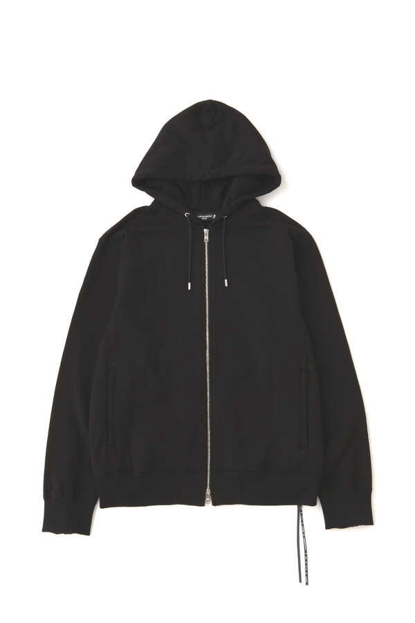 embroidered zip up hoodie